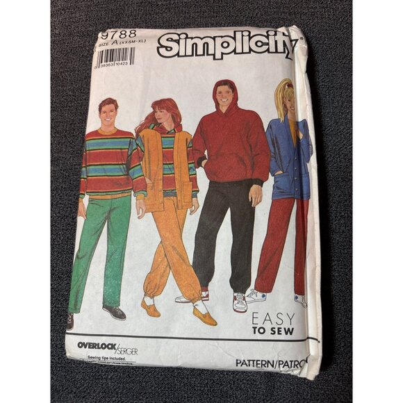 Simplicity 9788 Sewing Pattern Size XXSM-XL Uncut Jacket Pants & Cardigan 1990s - Picture 5 of 5